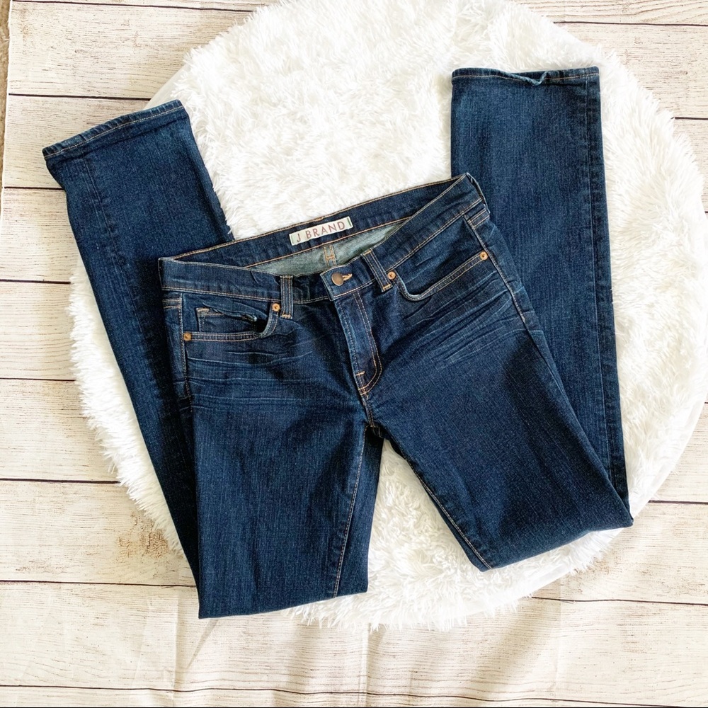J Brand Dark Wash Straight Leg Jeans 914 ink